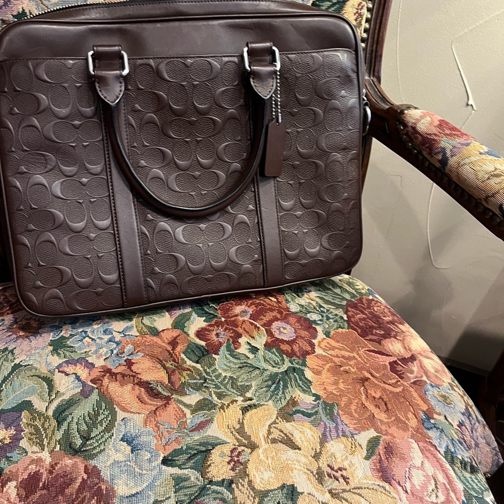 Coach slim briefcase